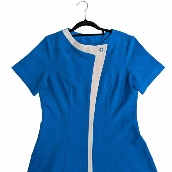 Late 60's / Early 70's Blue Mod Dress