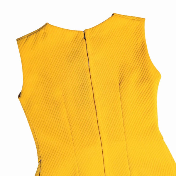 1960's Vintage Bright Yellow Mod Mini Dress