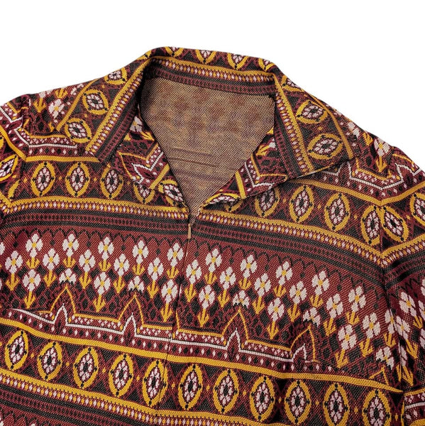 1970's Vintage Brown Flower Power Top