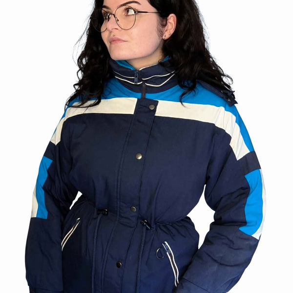 1980's Vintage Blue Ski Jacket