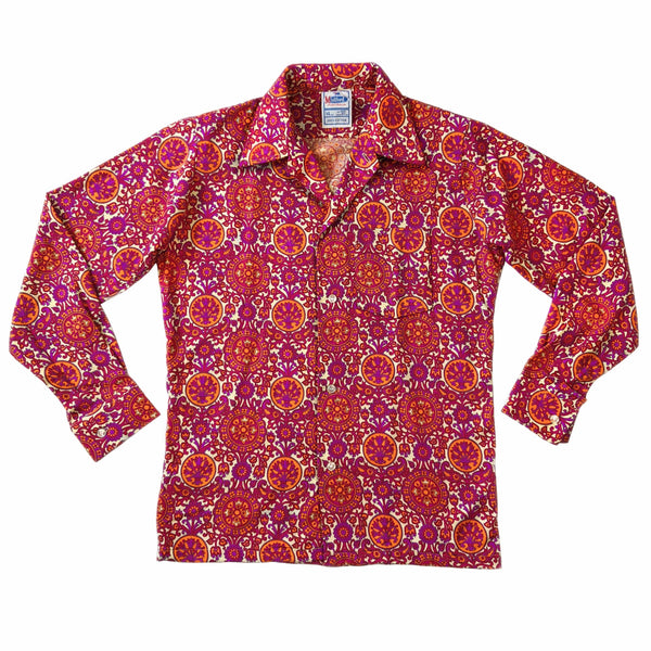 1970's Vintage Paisley Shirt Deadstock Children's - Style #2 Pink