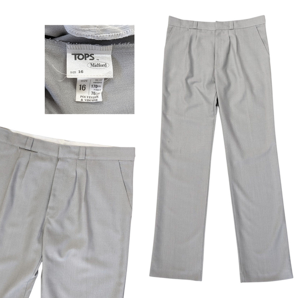 1970's Vintage Deadstock Light Grey Pants