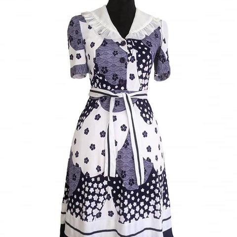 1960's Vintage Floral Mod Dress