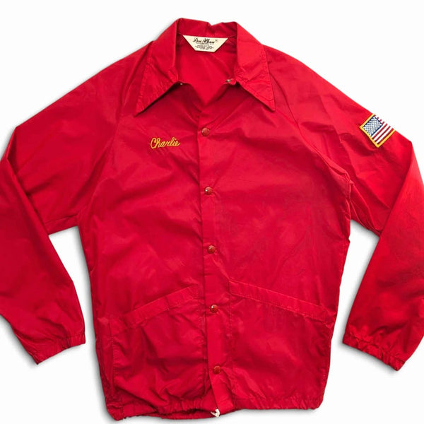 1970's Vintage Red and Yellow USA Sports Windbreaker Jacket