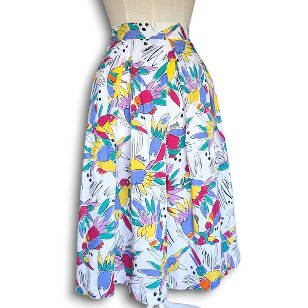80's / 90's Vintage Multicolour Midi Skirt