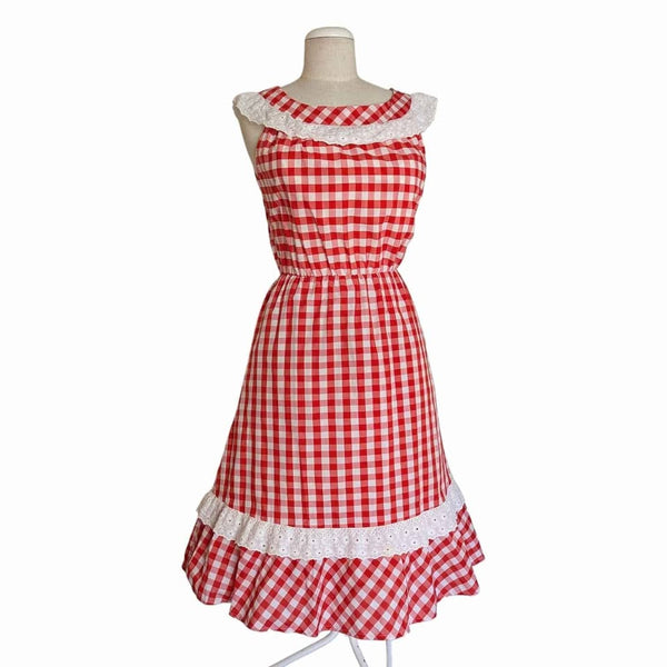 1980's Vintage Picnic Dress Set