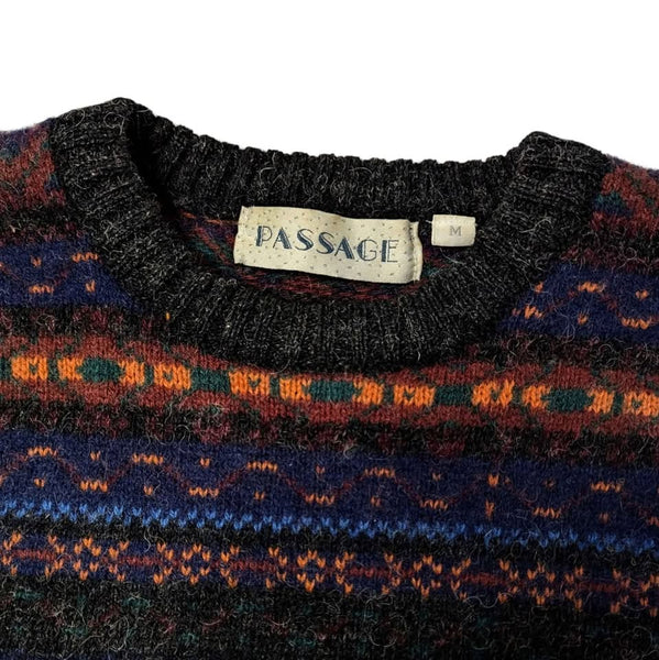 1980's Vintage Patterned Wool Sweater