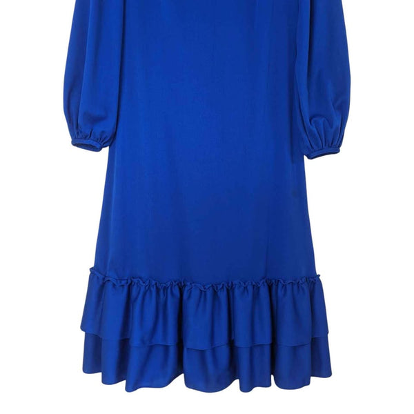 1970's Vintage Blue Midi Dress