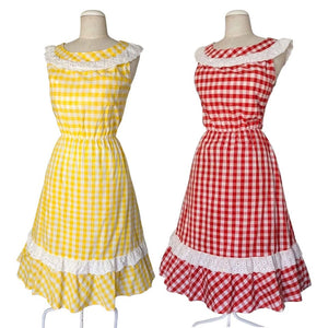 1980's Vintage Picnic Dress Set