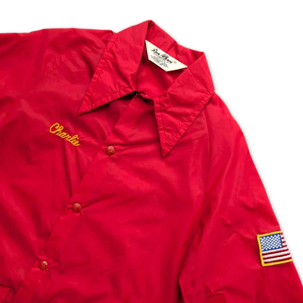 1970's Vintage Red and Yellow USA Sports Windbreaker Jacket