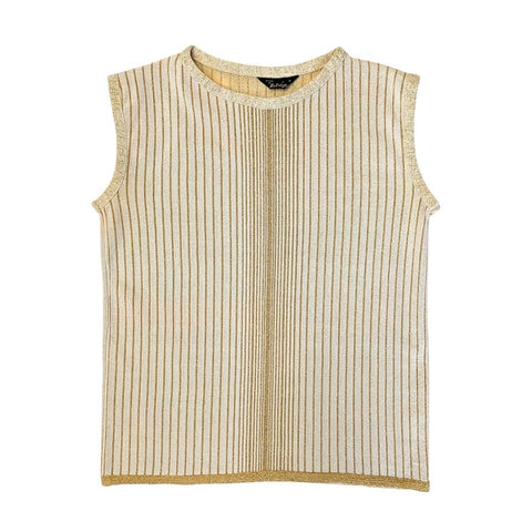 1960's Vintage Metallic Gold Top