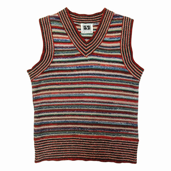 1970's Vintage Stripey Knit Vest Top