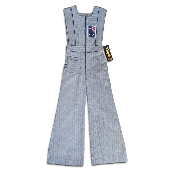 1970s Deadstock Vintage Australian Environmentalist Flared Overalls