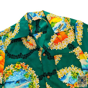 1970's Vintage Men's Hawaiian Button Up Shirt