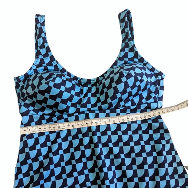 1970's Vintage Aqua Blue Swimsuit!