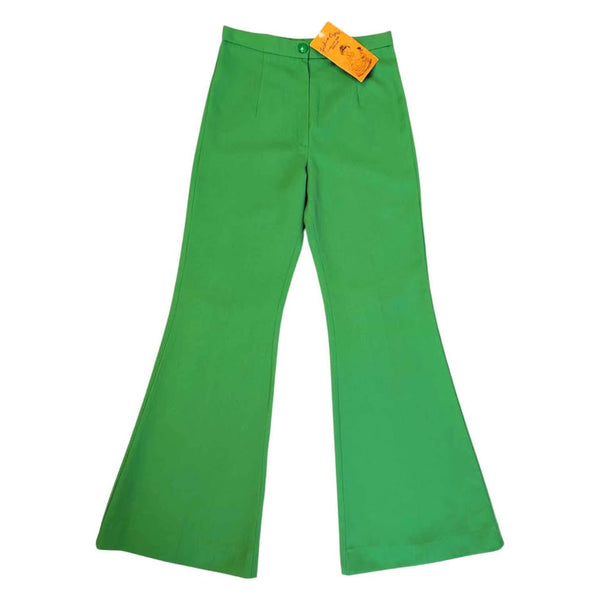 1970's Vintage Deadstock Green Flares