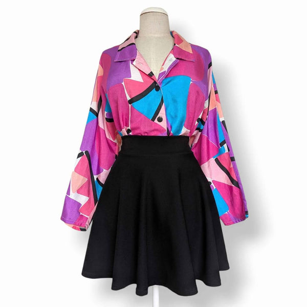 1980s Vintage Colourful Abstract Shirt