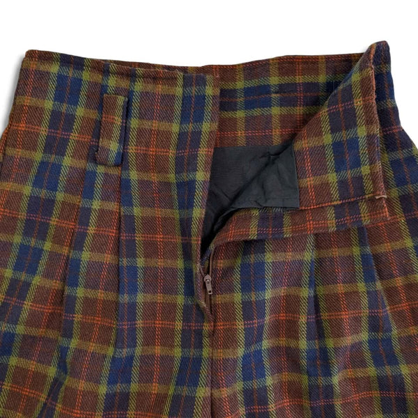 1980's Vintage High Waisted Plaid Shorts