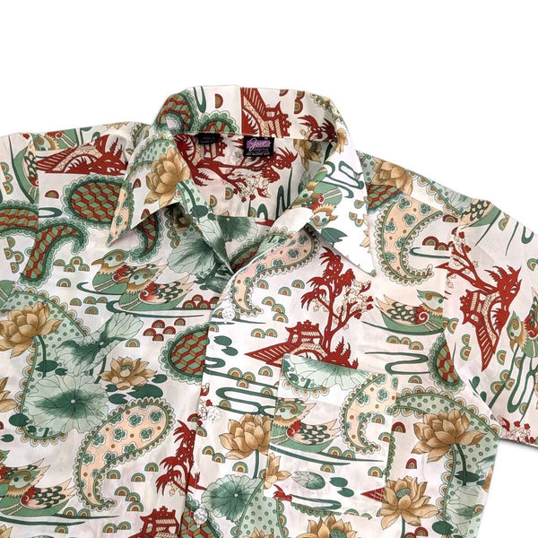 1970's Vintage Novelty Print Button Up