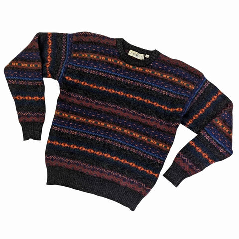 1980's Vintage Patterned Wool Sweater