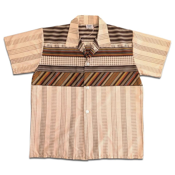 1970's Vintage Groovy Stripey Button Up Shirt