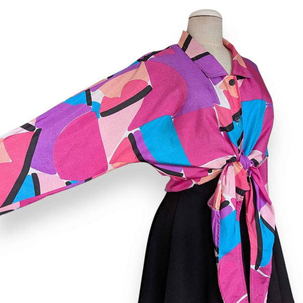 1980s Vintage Colourful Abstract Shirt
