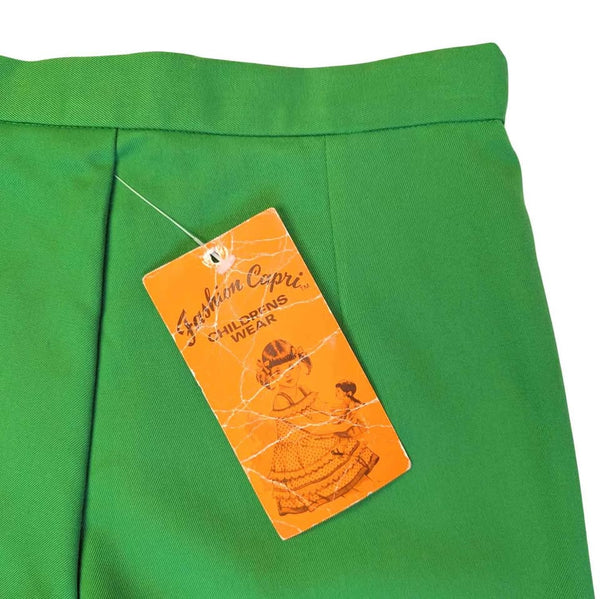 1970's Vintage Deadstock Green Flares