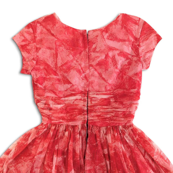 Late 50's - Early 60's Vintage Red Mini Dress