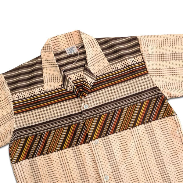 1970's Vintage Groovy Stripey Button Up Shirt