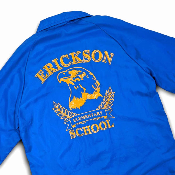 1980's Vintage Blue USA School Windbreaker Jacket