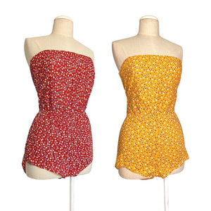 1970's Vintage Cotton Playsuit Set