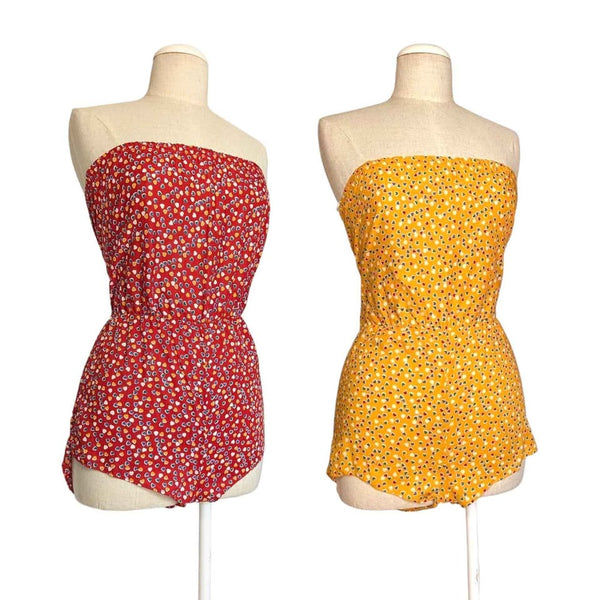 1970's Vintage Cotton Playsuit Set