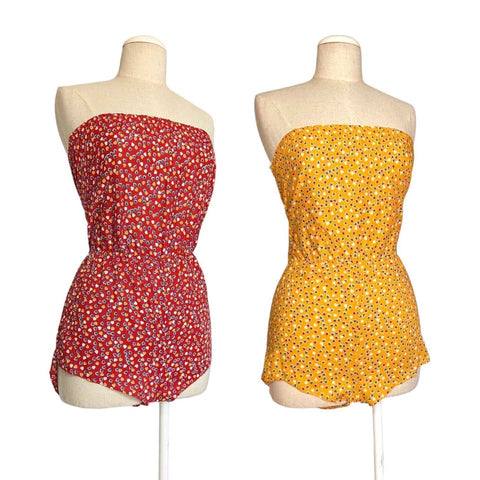 1970's Vintage Cotton Playsuit Set