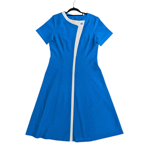 Late 60's / Early 70's Blue Mod Dress