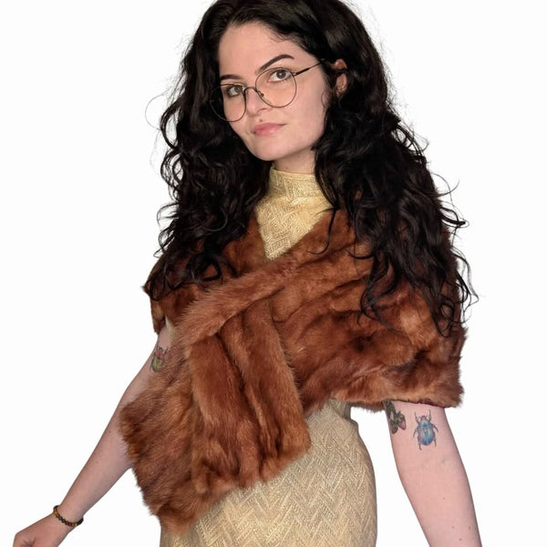 1960's Vintage Fur Shawl