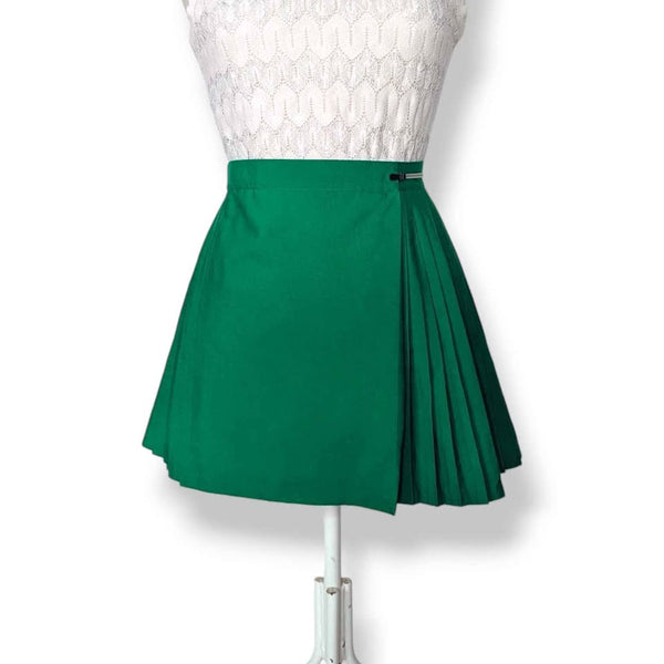 1980's Vintage Bright Green Mini Skirt