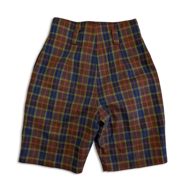 1980's Vintage High Waisted Plaid Shorts