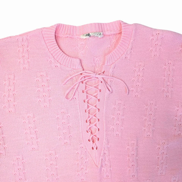 60's / 70's Vintage Pink Knit Sweater