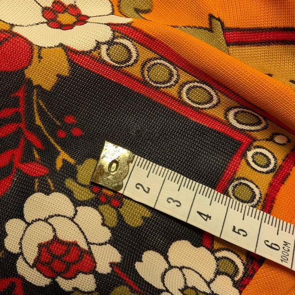 1960's Vintage Orange Psychedelic Dress