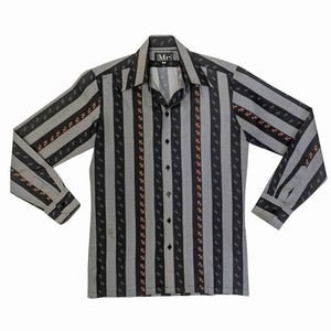 1970's Vintage Men's Pattern Button Up Shirt