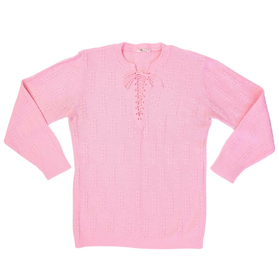 60's / 70's Vintage Pink Knit Sweater