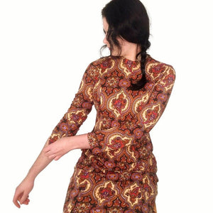 60's Vintage Psychedelic Paisley Dress Kitsch Vintage