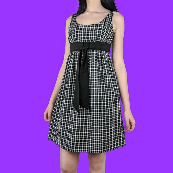 90's Deadstock Vintage Gingham Plaid Dress Kitsch Vintage