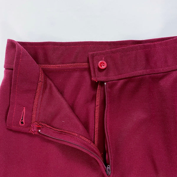 1970's Vintage Deadstock Maroon Top and Pants Set