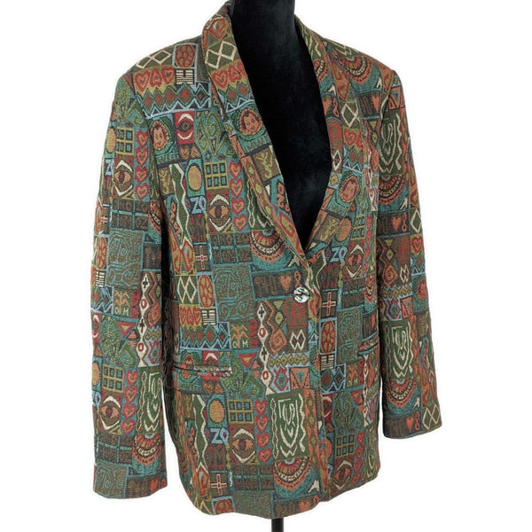 80's Vintage Tapestry Jacket Kitsch Vintage