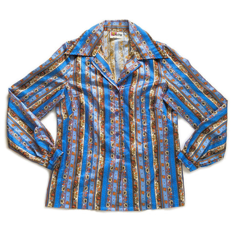 70's Vintage Groovy Button-up Shirt kitsch-vintage.myshopify.com