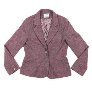 80's Vintage Mauve Blazer Jacket Kitsch Vintage