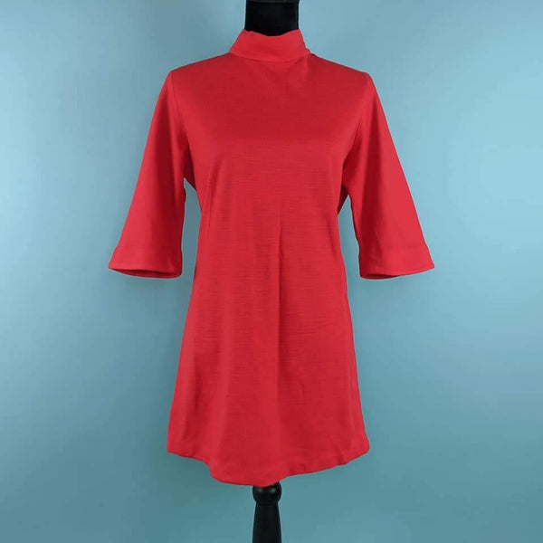 60's Vintage Red Mod Mini Dress Kitsch Vintage