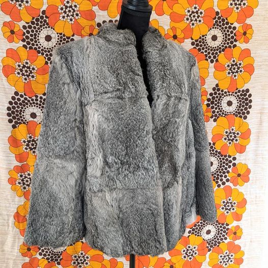 70's / 80's Vintage Genuine Angora Fur Jacket