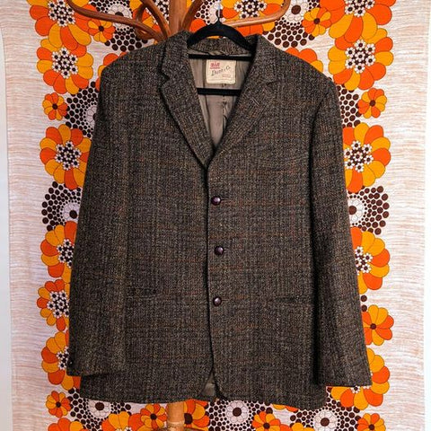 1940's Vintage Wool Men's Tweed Coat